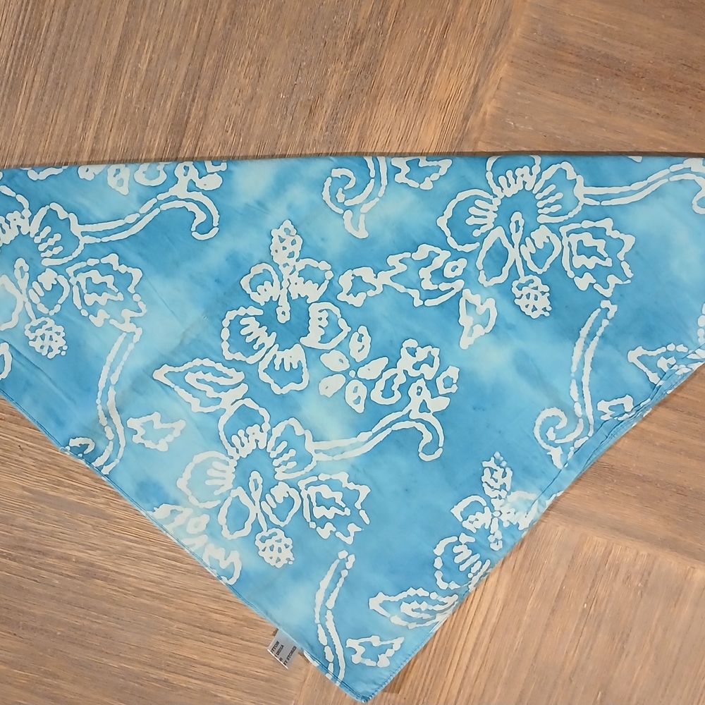 Floral Blue Bandana